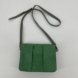 ELK Australian Leather Goods Crossbody Bag Green Small 8x6